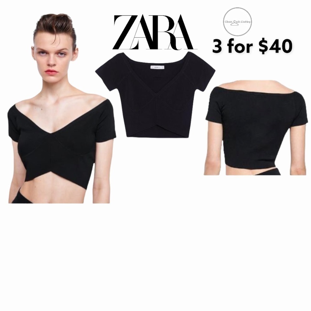 𝅺zara Crop Top Size Large